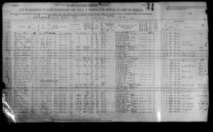 Ship manifest for Cosimo Arcadipane